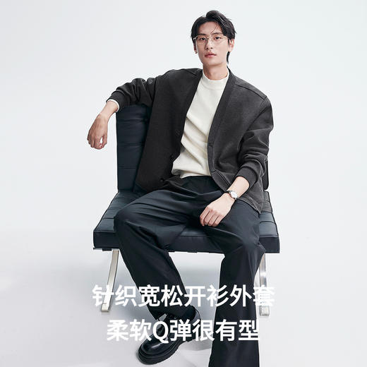 棉仓366808003-热暖空气层开衫卫衣 商品图1