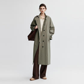 棉仓366609001-设计师风长款风衣