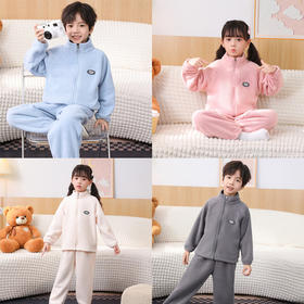 【39.9元/套起】儿童外穿居家两穿套装奥粒绒面料男童女童保暖家居服