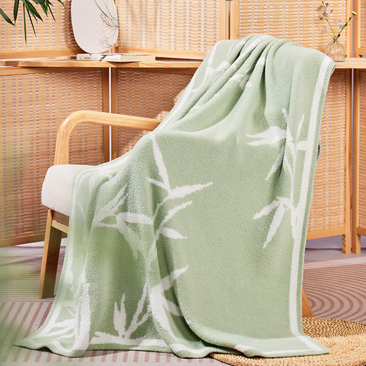 罗莱悦礼 竹林听风零压毯 100*140cm 商品图3