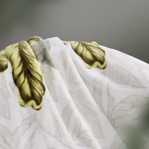 罗莱悦礼 雨林蕉影法兰绒毯 100*150cm 商品图3