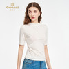 【三色可选】混纺凉感流光小高领气质修身T恤EZ2C132 商品缩略图3