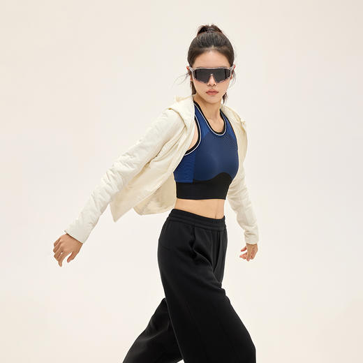 Leorrey/乐拉3M新雪丽棉轻量暖绒跑步保暖秋冬连帽运动棉服WT0299 商品图4