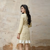 奢姿大码女装2025秋装新款胖妹妹蝴蝶结刺绣圆领口袋荷叶边连衣裙9953894212 商品缩略图3