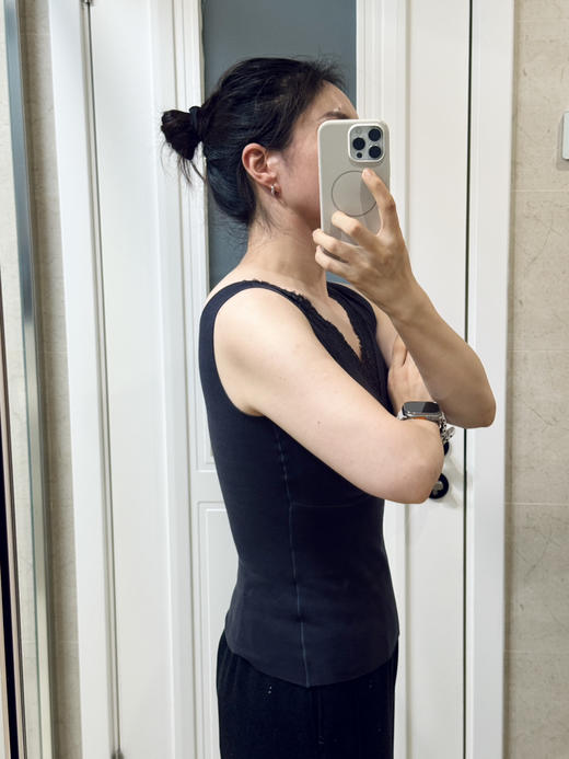 25秋冬--蕾丝花边德绒发热带胸垫背心【包邮+三天无理由退换】 商品图7