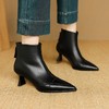 【预售5天】秋冬必备经典羊皮小短靴新款尖头软皮通勤高跟时装瘦瘦靴DB&M6609 商品缩略图1