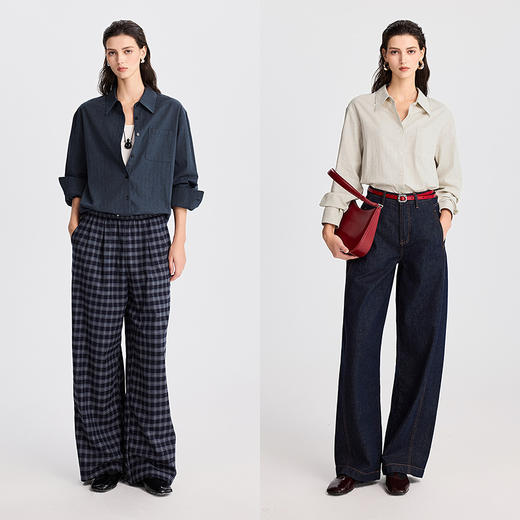 棉仓372604011-色织牛仔感衬衫 商品图4