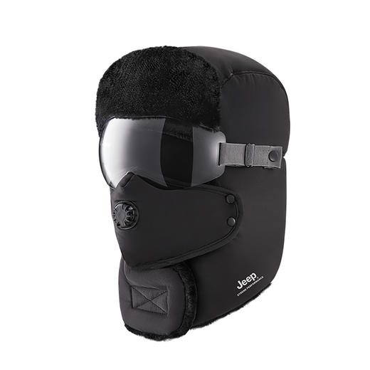 JEEP加厚雷锋帽男冬季保暖神器东北骑车滑雪防风抗寒护耳面罩DB335 商品图4