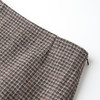 ROMI STUDIO100%羊毛千鸟格纹质感高腰微A直身半裙RWCWXG6310 商品缩略图2