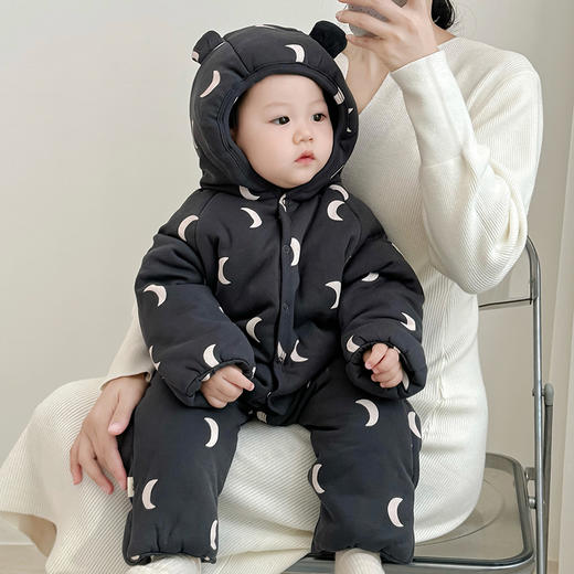 【云优选】BabyStormi 婴幼儿棉服 宝宝秋冬衣服保暖连体衣夹棉冬装哈衣爬服（周末不发货） 商品图1