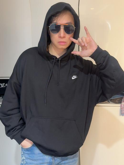 耐家连帽套头宽松柔软透气纯棉落肩袖长袖卫衣（HJ1817） 商品图5