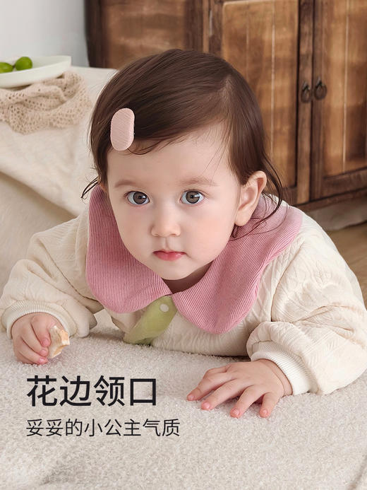 【百日仪式感连体衣！裸睡般亲肤】婴儿衣服秋冬装连体衣爬服小月龄女宝宝洋气哈衣百天冬季外出服。hb 商品图4