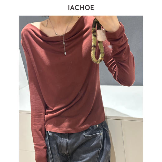 棉仓3661501014-发热荡领T恤 商品图3