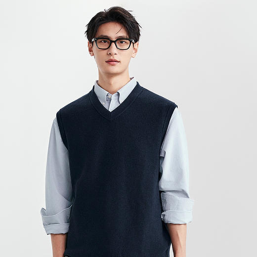 棉仓367826011-羊毛混纺背心马甲 商品图1