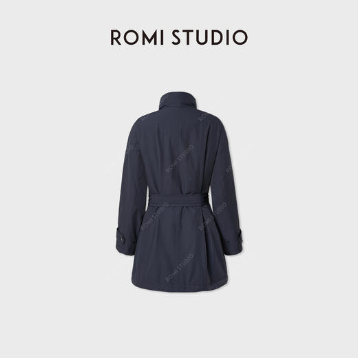 ROMI STUDIO“轻盈自在”90白鹅绒防泼水中长款腰带羽绒RWCWWG6529 商品图1