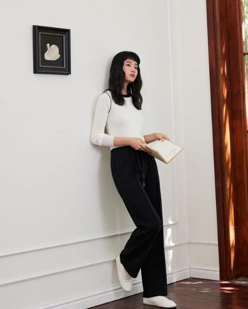 老米优品🎈 3-5天发货！显瘦神裤！《羊毛蚕丝休闲窄版阔腿裤》 羊毛+蚕丝， 保暖舒适显瘦垂感好 ~~深秋冬季告别臃肿！！ 商品图9