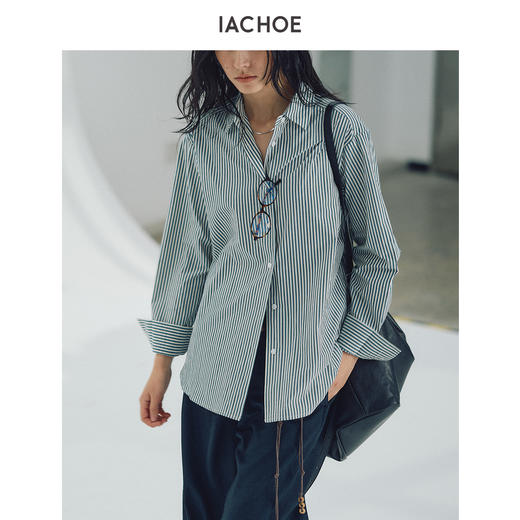 棉仓3661504008-彩色条纹衬衫 商品图0