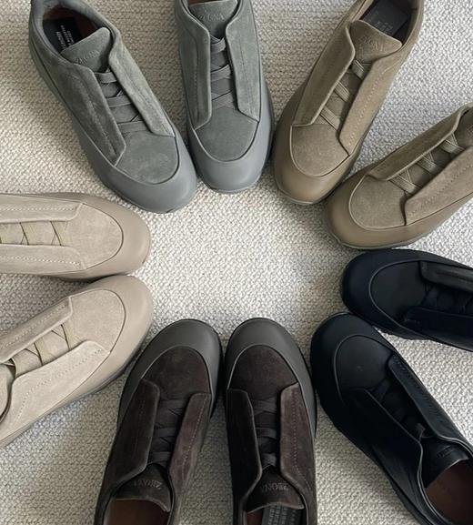 家属福利 纯元重磅 杰尼y绒面男鞋 Triple Stitch休闲运动鞋  一脚蹬休闲徒步皆可 商品图0