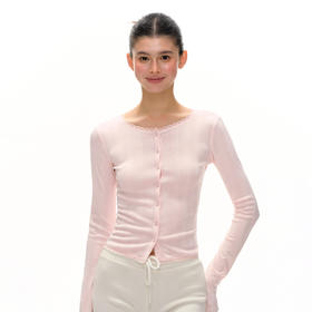 Ariseism 美式复古设计感薄款长袖针织上衣女秋季新款