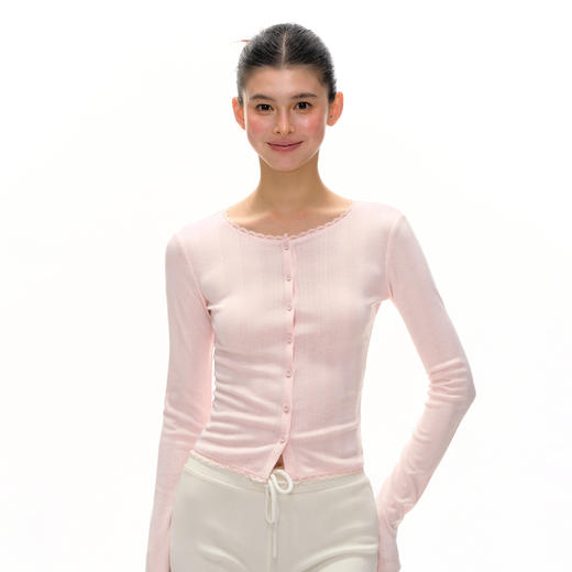 Ariseism 美式复古设计感薄款长袖针织上衣女秋季新款 商品图0