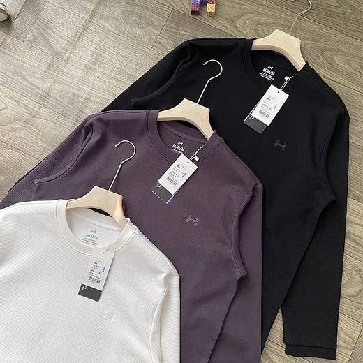 UA胸前小标刺绣秋季纯棉圆领纯色卫衣 商品图1