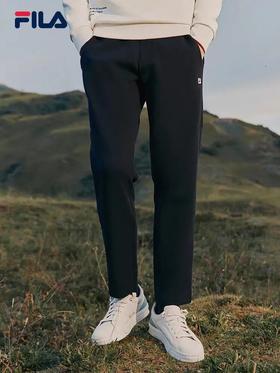F1LA新款直筒束口纯棉针织休闲裤运动长裤