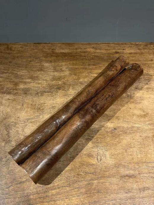 天然桂皮雕罗汉纹臂搁，顺丰包邮 商品图9