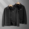 【DDT】大依优型大码男装秋冬厚款仿毛呢夹克外套商务休闲翻领长袖外套加肥加大 商品缩略图5