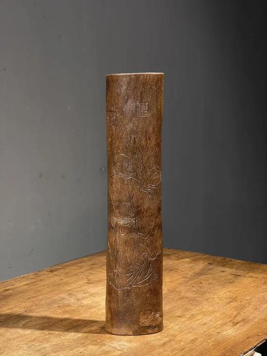 天然桂皮雕罗汉纹臂搁，顺丰包邮 商品图10