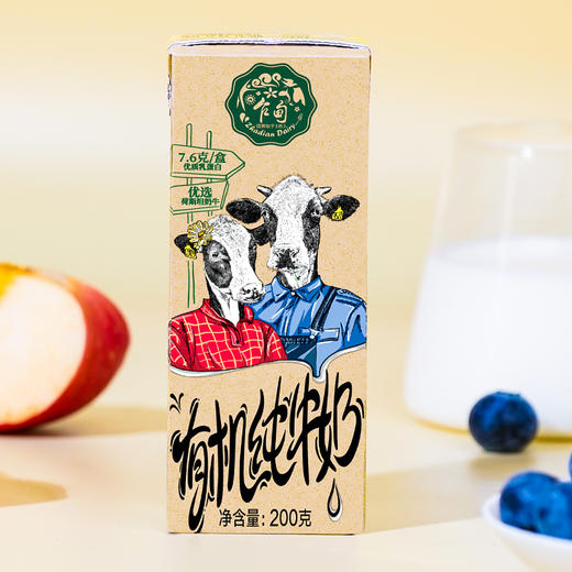 有机纯牛奶 200g*10盒 商品图1