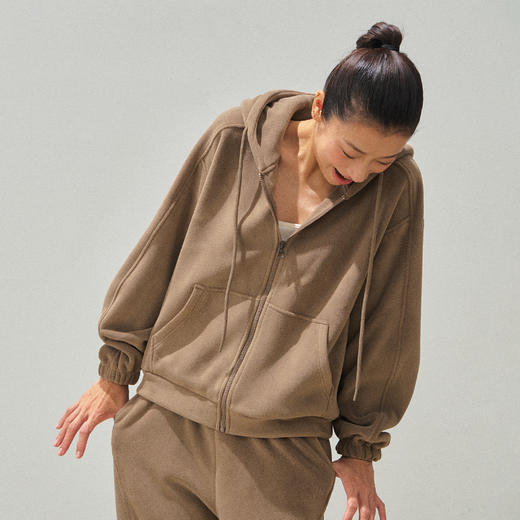 Ariseism 美式复古设计感连帽外套长裤套装女秋两件套 商品图1