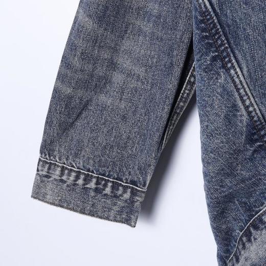 SDSA男士秋冬新款痞帅男装美式磨破拼接牛仔外套夹克复古时髦潮 商品图3