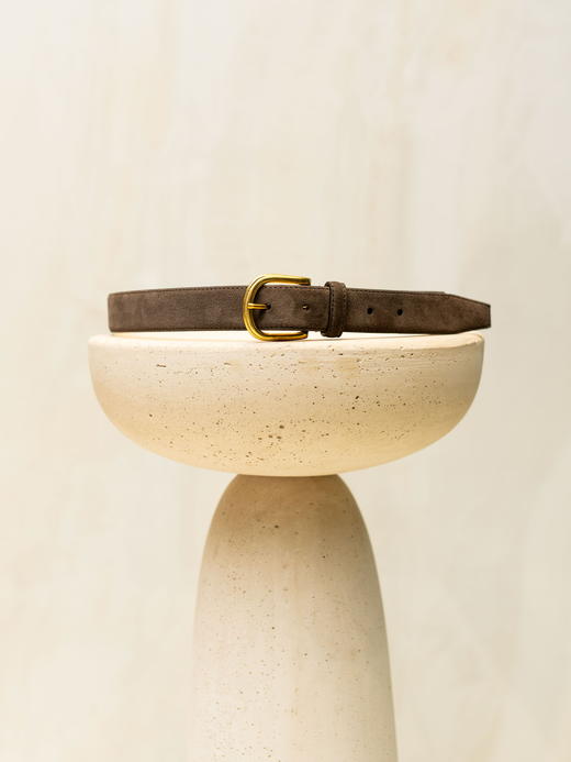 SIMONNOT GODART 棕色麂皮腰带 商品图1