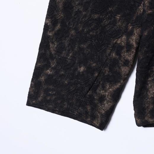 T4889SDSA男士秋冬新款痞帅男装美式撞色豹纹暗纹半高领长袖T恤百搭潮 商品图4