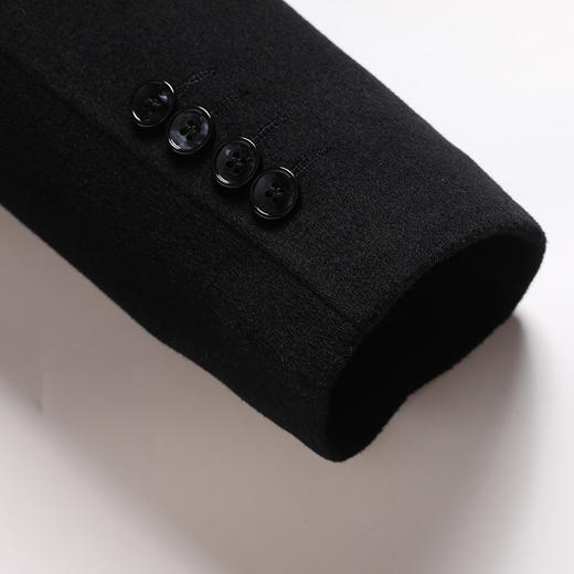 【可拆卸鹅绒内胆】【羊毛】【DBW】大依优型大码男装毛呢大衣外套中长款双面羊毛呢衣商务休闲大衣 商品图3