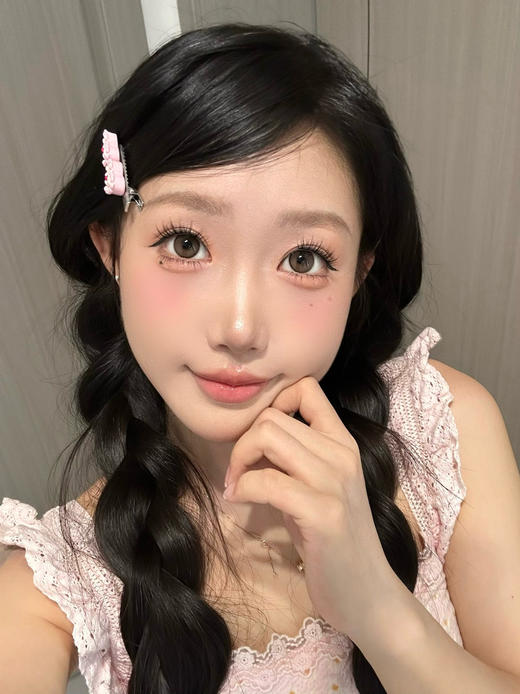 <大直径>PUFF GIRL-暖光信笺 棕-14.5mm【日抛十片装 0-1000度 含525/575】 商品图1