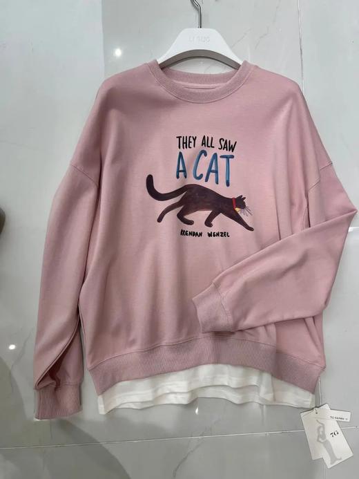 34GAR101660#印花猫咪卫衣 商品图0