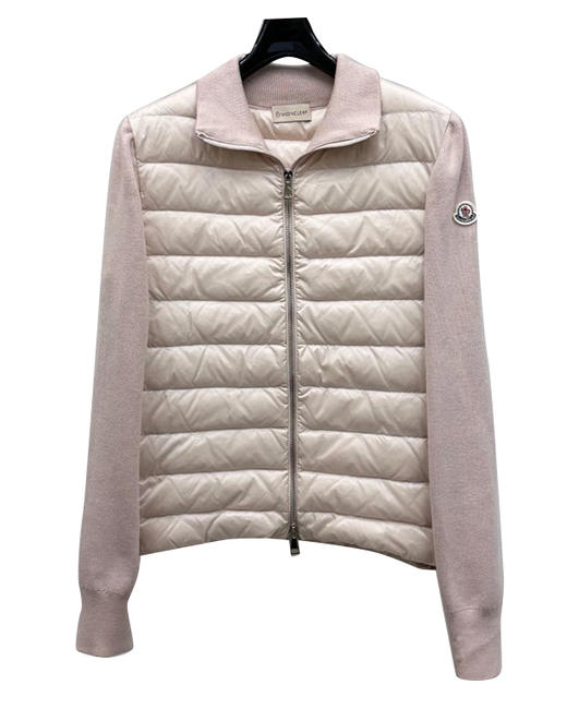 女款翻领拼接针织羽绒服018 商品图0