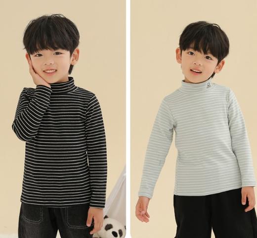 【清仓39.9元/2件任选】笑乐屋半高领德绒打底衫男童女童长袖打底秋冬季节 商品图3