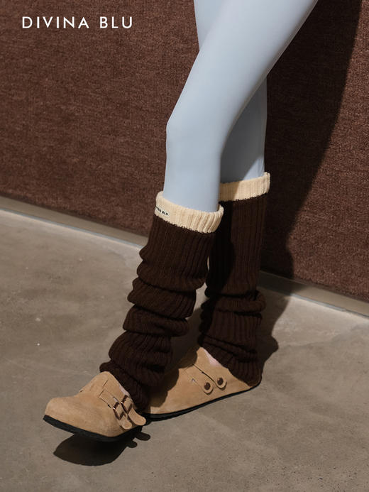 DIVINA BLU 时尚拼色堆堆袜套02 商品图3