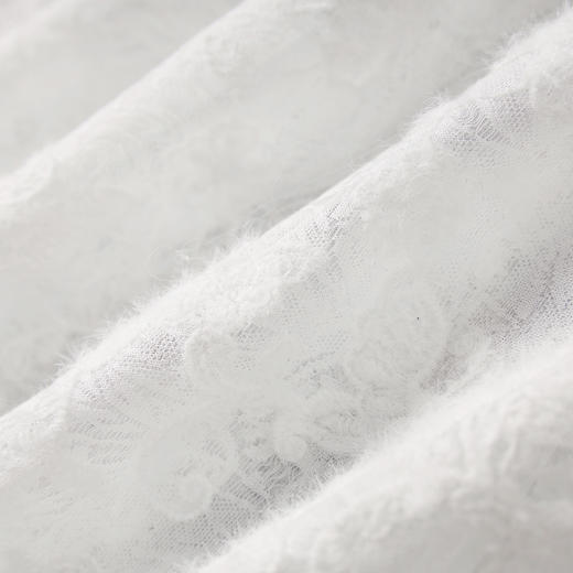 「高货wl」全新升级【铂金会员275/天猫369/差价94】(02308)洛诗琳重工立体浮雕刺绣蕾丝衫2025秋季气质V领显瘦衬衫 商品图3