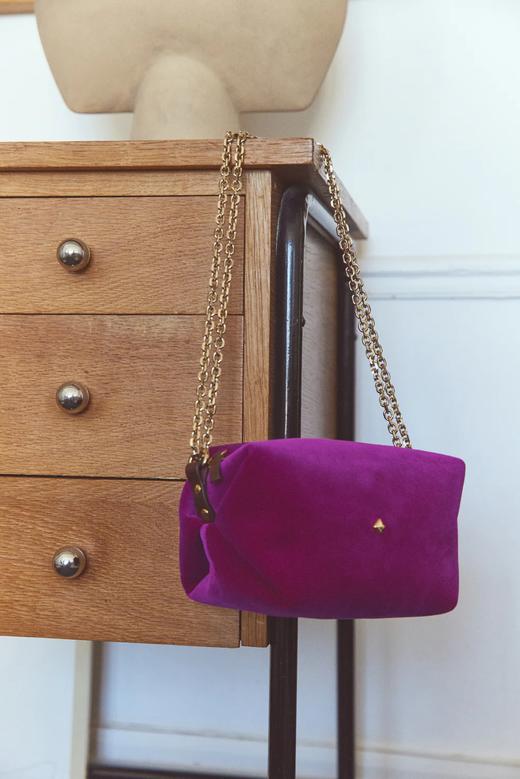 HERBERT LE MINI SOHNA VELOURS SILK - 玫红色 商品图2