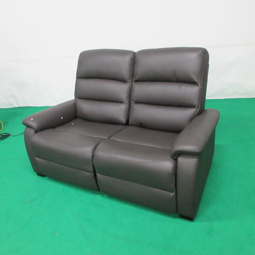 【OUTELT】2人位电动皮沙发 彼利波4 深棕色 商品图0