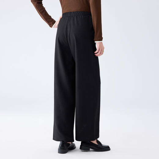 【松紧腰 易打理】罗蒙女士休闲裤舒适日常百搭大众简约大方长裤女 商品图4