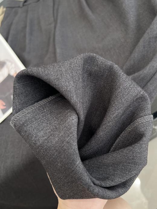 会员福利【高克重+遮胯显腿直】拉夏贝尔/La Chapelle高腰精仿直筒西裤休闲阔腿裤简约宽松垂感通勤长裤 商品图10