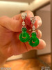 高冰种艳绿双环耳坠【5012509】具体价格微信咨询 商品缩略图2