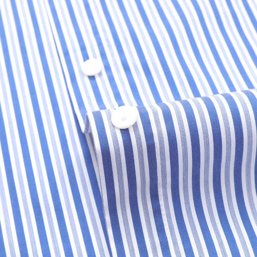 【棉混纺 设计感】罗蒙春秋女士长袖衬衫条纹简约大方都市通勤衬衣女 商品图6