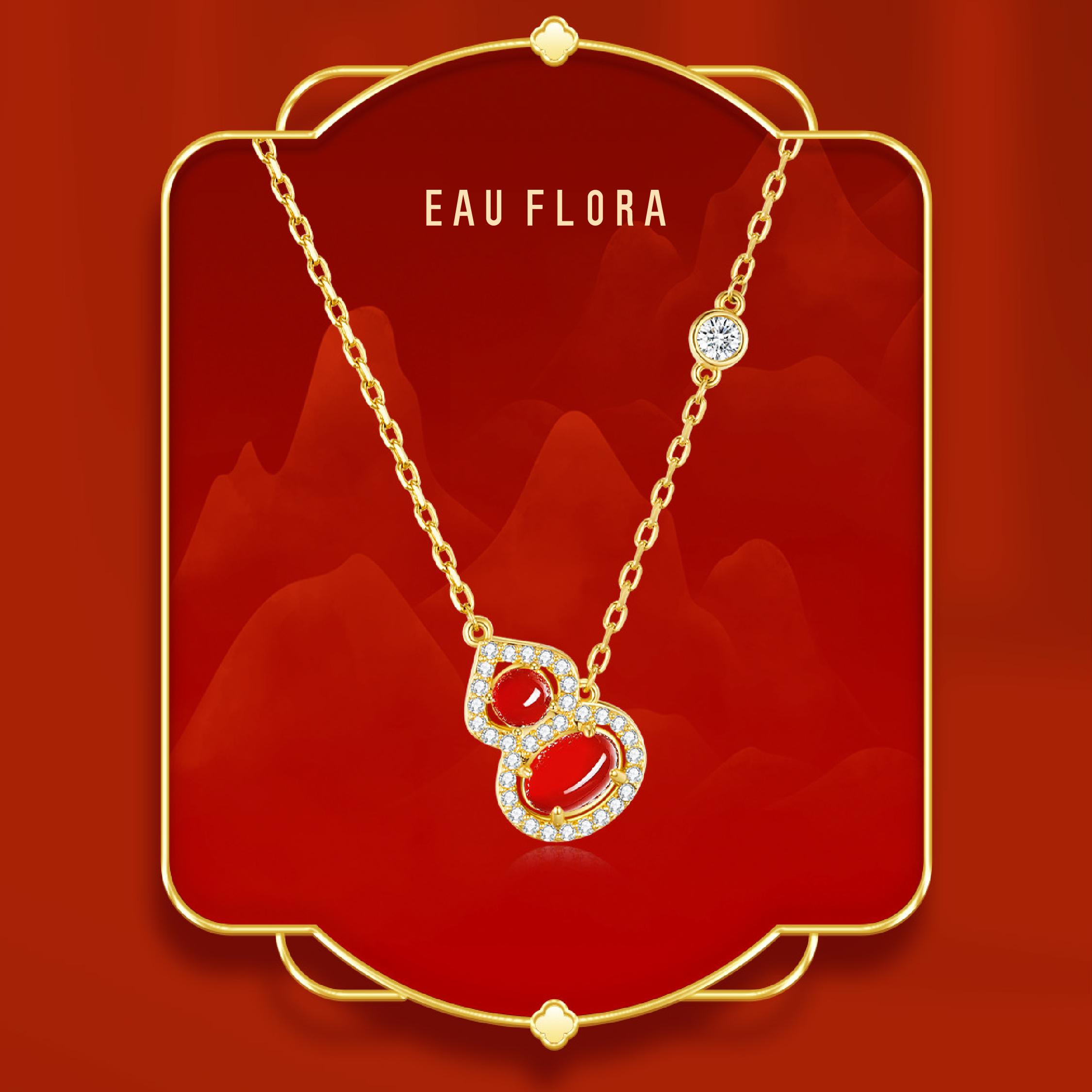 【灵韵葫芦】红玛瑙葫芦项链