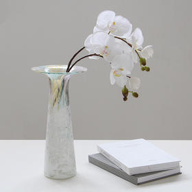 碧轩玻璃设计师轻奢渐变彩色花瓶摆件家居客厅餐桌软装装饰品摆件