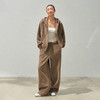 Ariseism 美式复古设计感连帽外套长裤套装女秋两件套 商品缩略图0